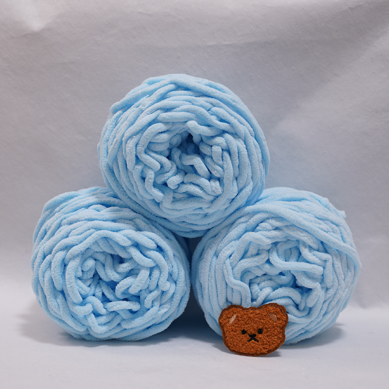 Wool Blanket Herringbone - 3PCS 300g Chenille Knitting Yarn Soft