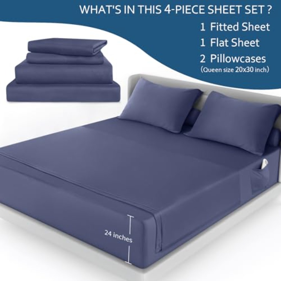Deep Pocket Sheet Set - Size S - огляд і ціна Fitted Sheet Deep