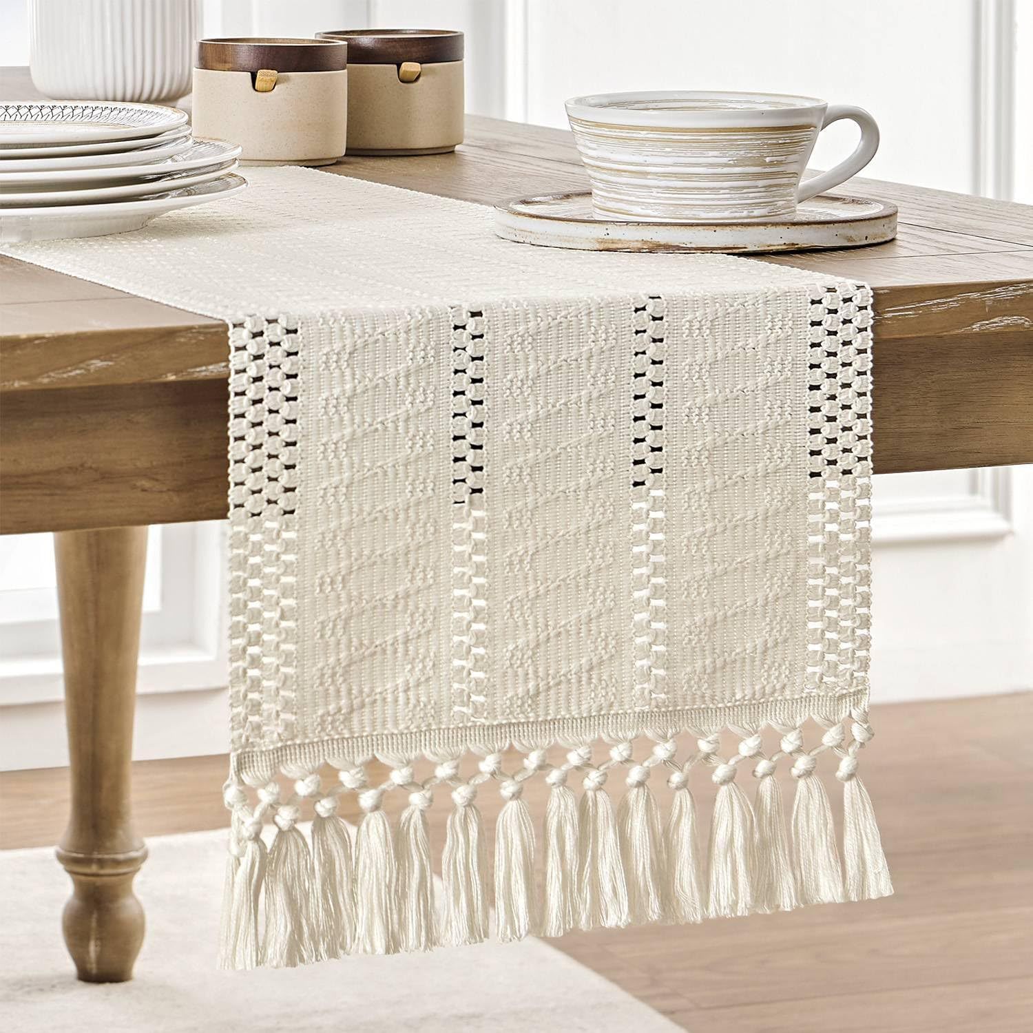 Cotton Linen Table Runner Knot - огляд і ціна Home Textiles Today News