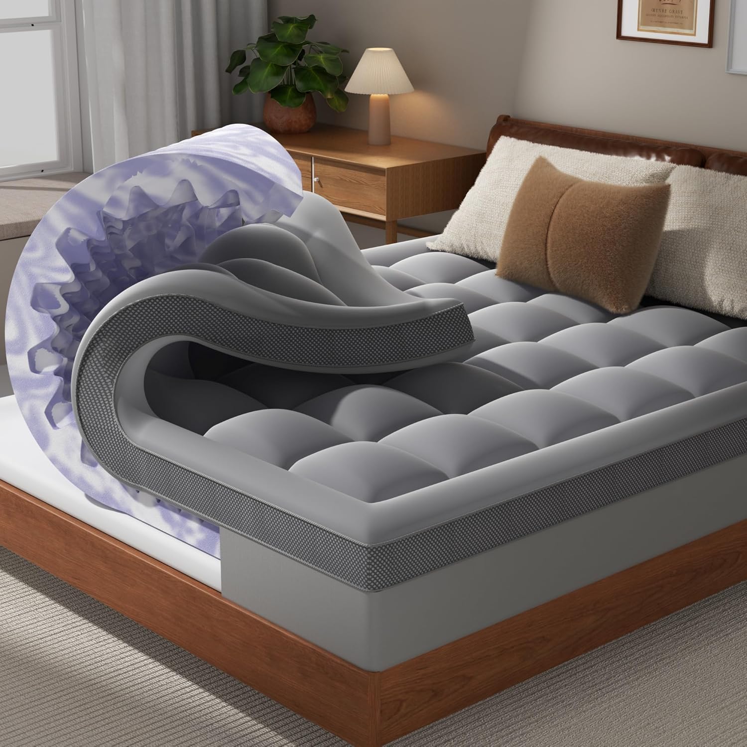Twin Mattress Topper 4 Inch Du - огляд і ціна Cooling Pillow Gel