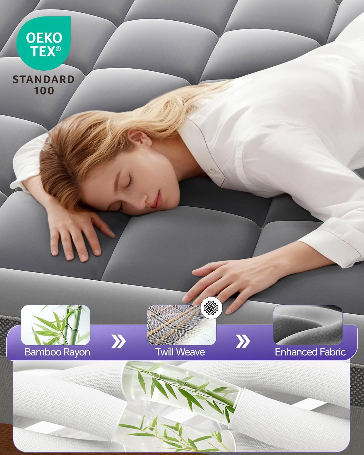 Twin Mattress Topper 4 Inch Du - огляд і ціна Cooling Pillow Gel