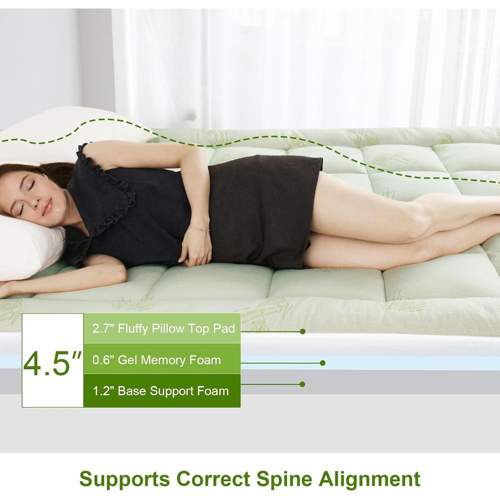 4.5 Inch Cooling Pillow Top Ma - огляд і ціна Cooling Pillow Gel