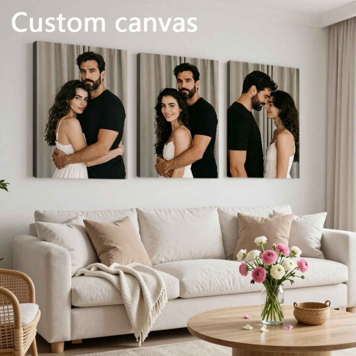 Set of 3 Custom Photo Decor Pi - огляд і ціна Home Textile