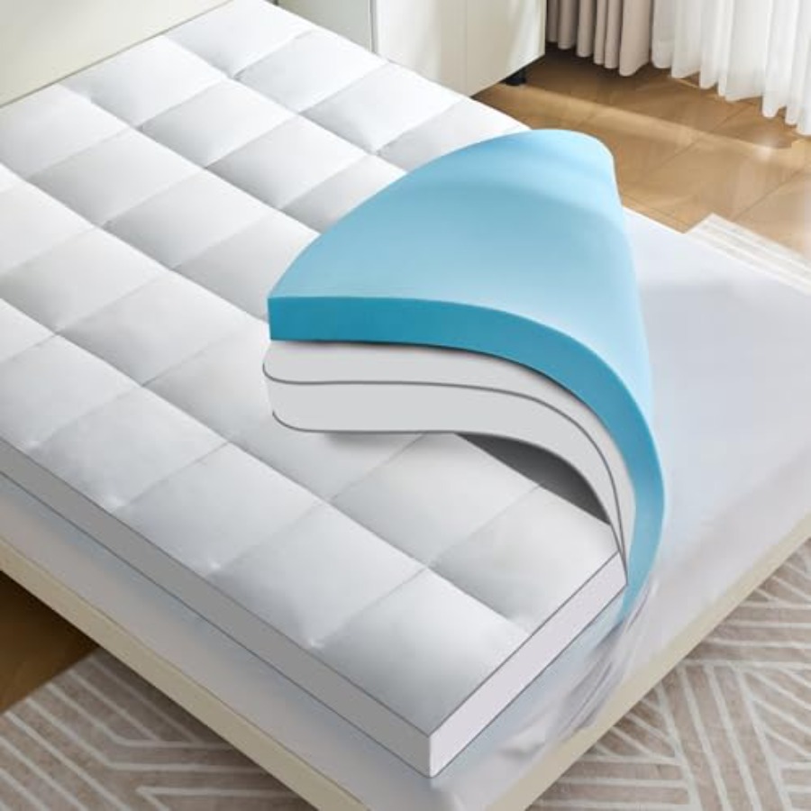 4 lnch Dual Layer Mattress Top - огляд і ціна Cooling Pillow Gel