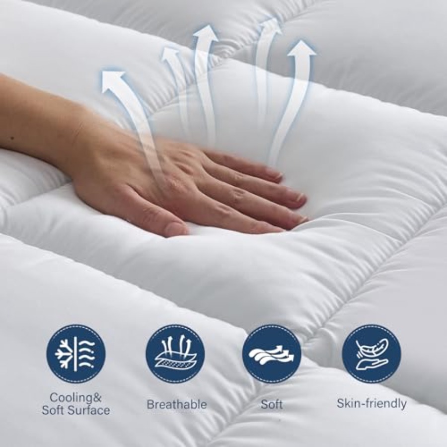 4 lnch Dual Layer Mattress Top - огляд і ціна Cooling Pillow Gel