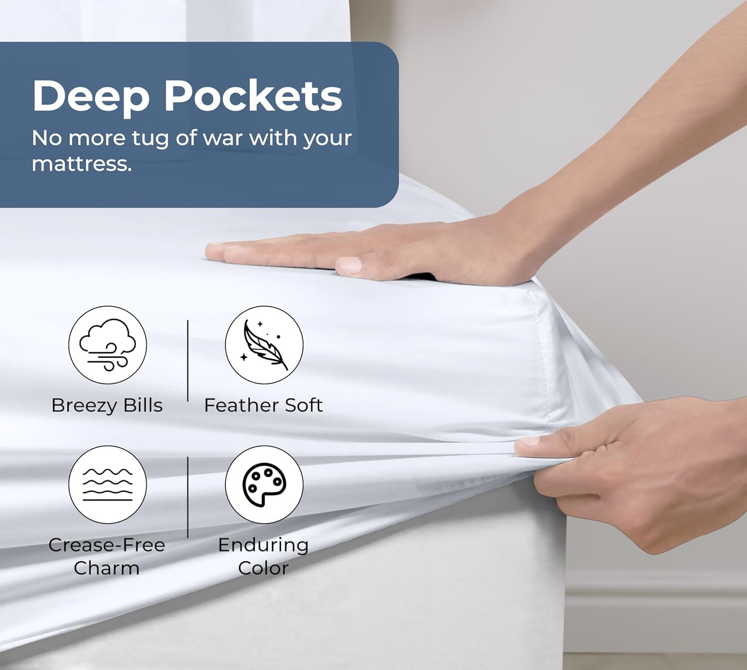100% Organic Cotton Fitted She - огляд і ціна Fitted Sheet Deep