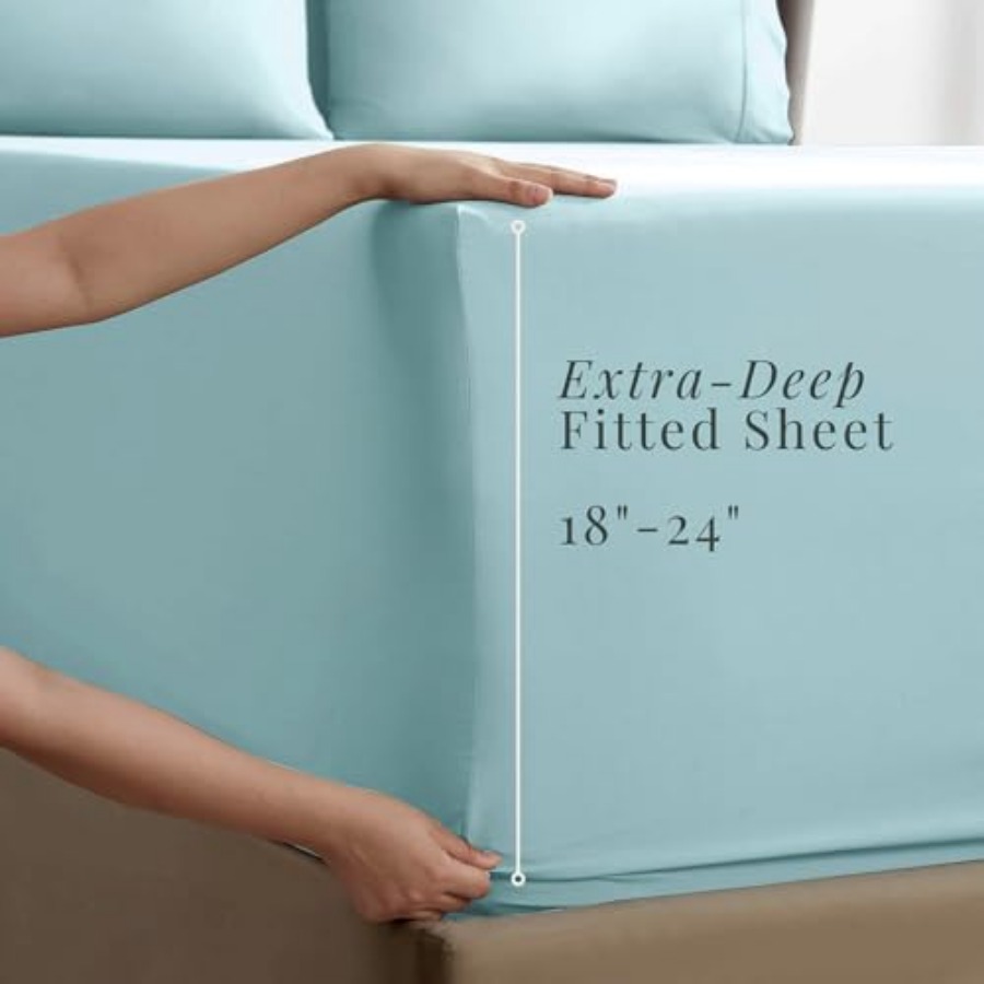 Extra Deep Pocket Sheets - Fit - огляд і ціна Fitted Sheet Deep