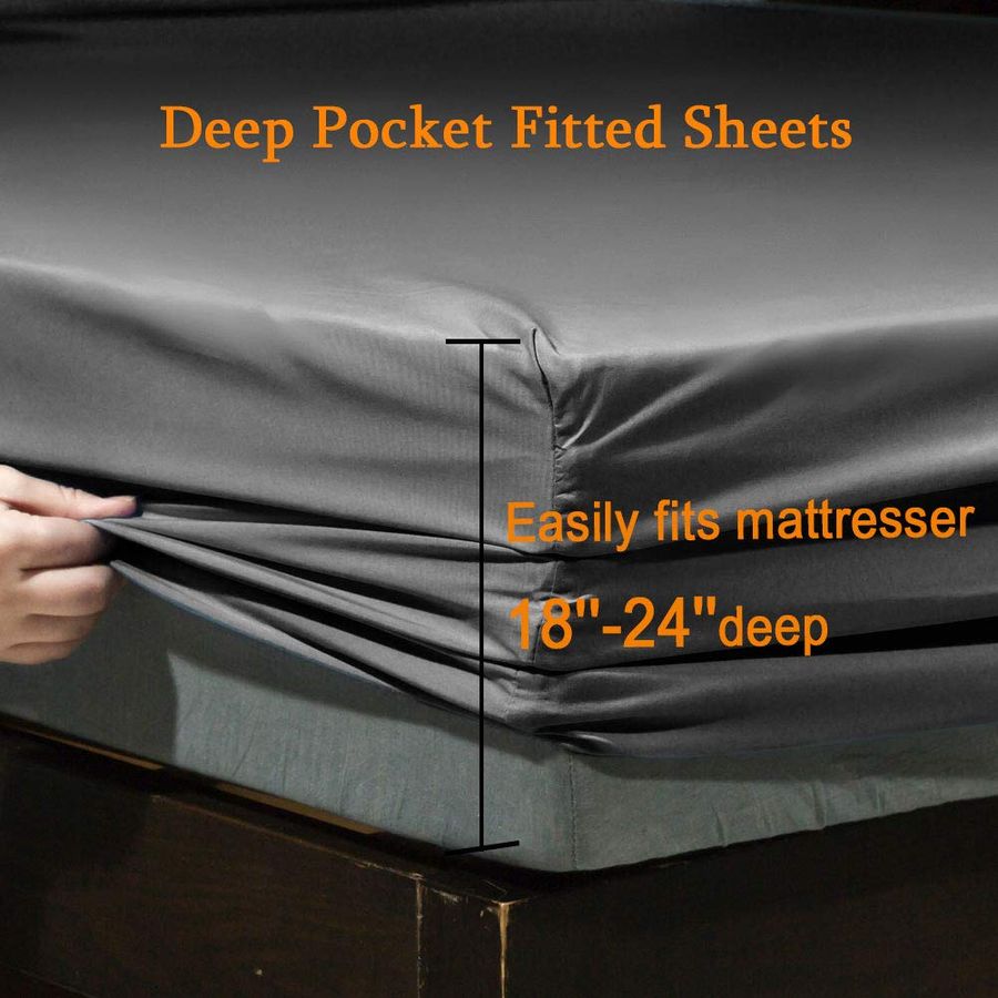 Bed Sheet Set Super Soft Micro - огляд і ціна Fitted Sheet Deep
