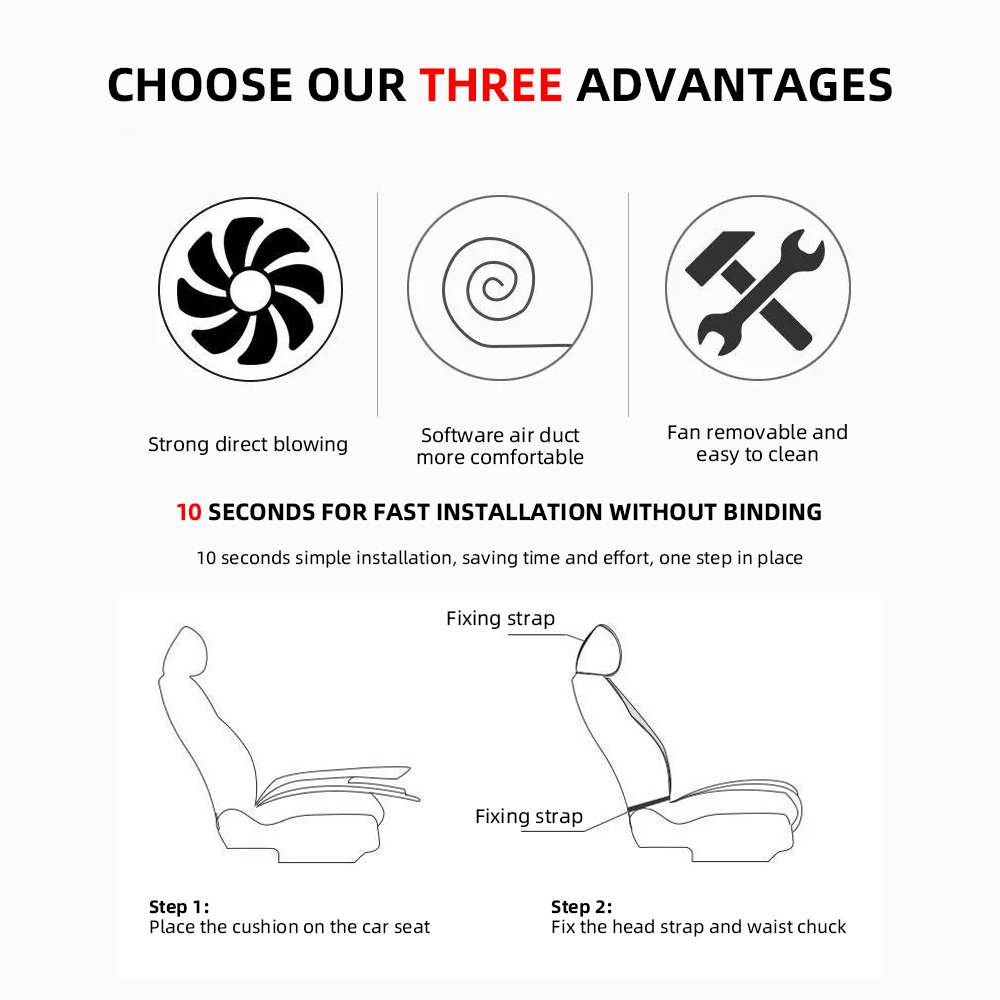 Acceo Car Summer Cool Air Seat - огляд і ціна Cooling Pillow Gel