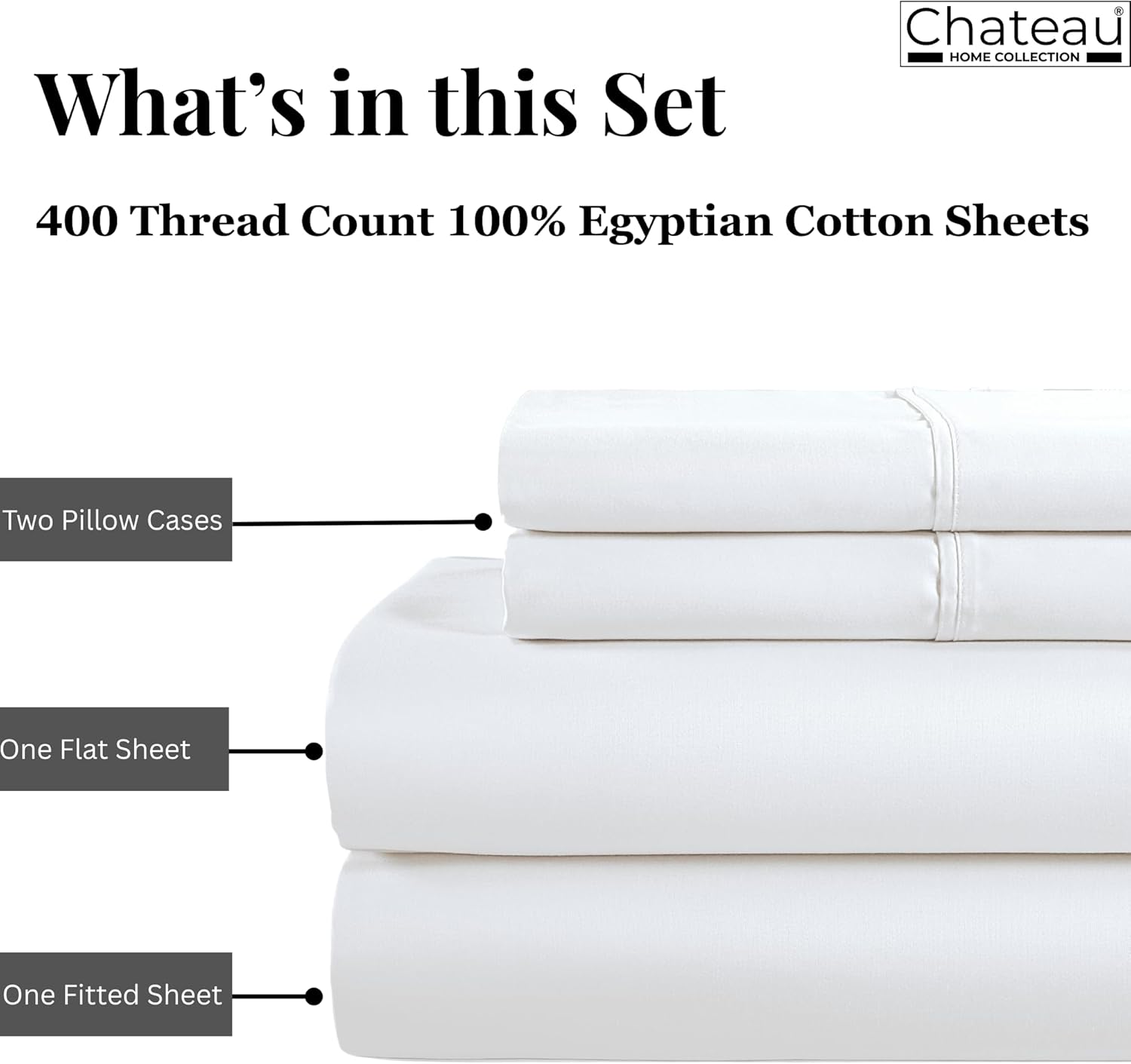 King Size Egyptian Cotton Shee - огляд і ціна Fitted Sheet Deep