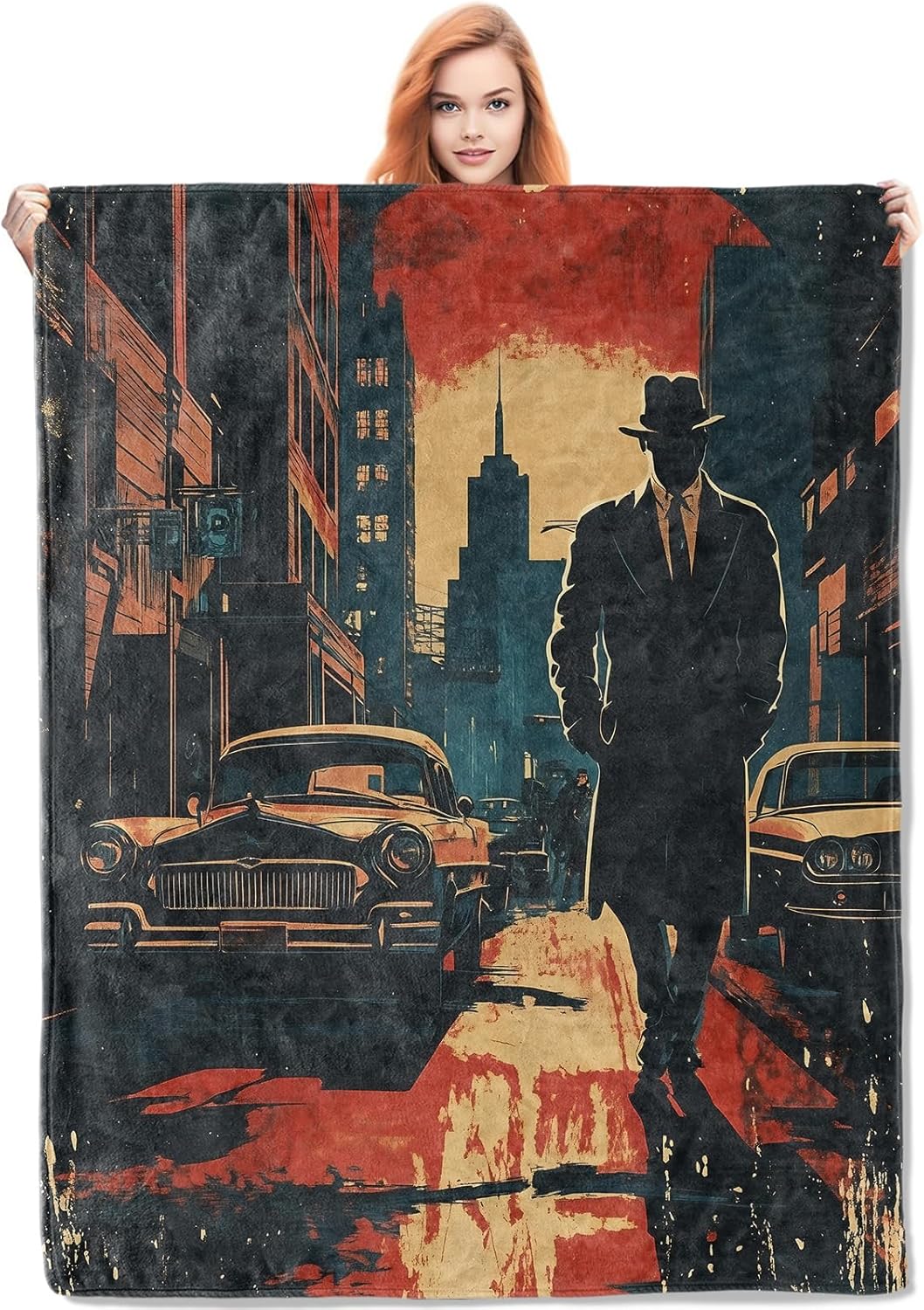 Noir Detective Blanket Gifts f - огляд і ціна Home Textile