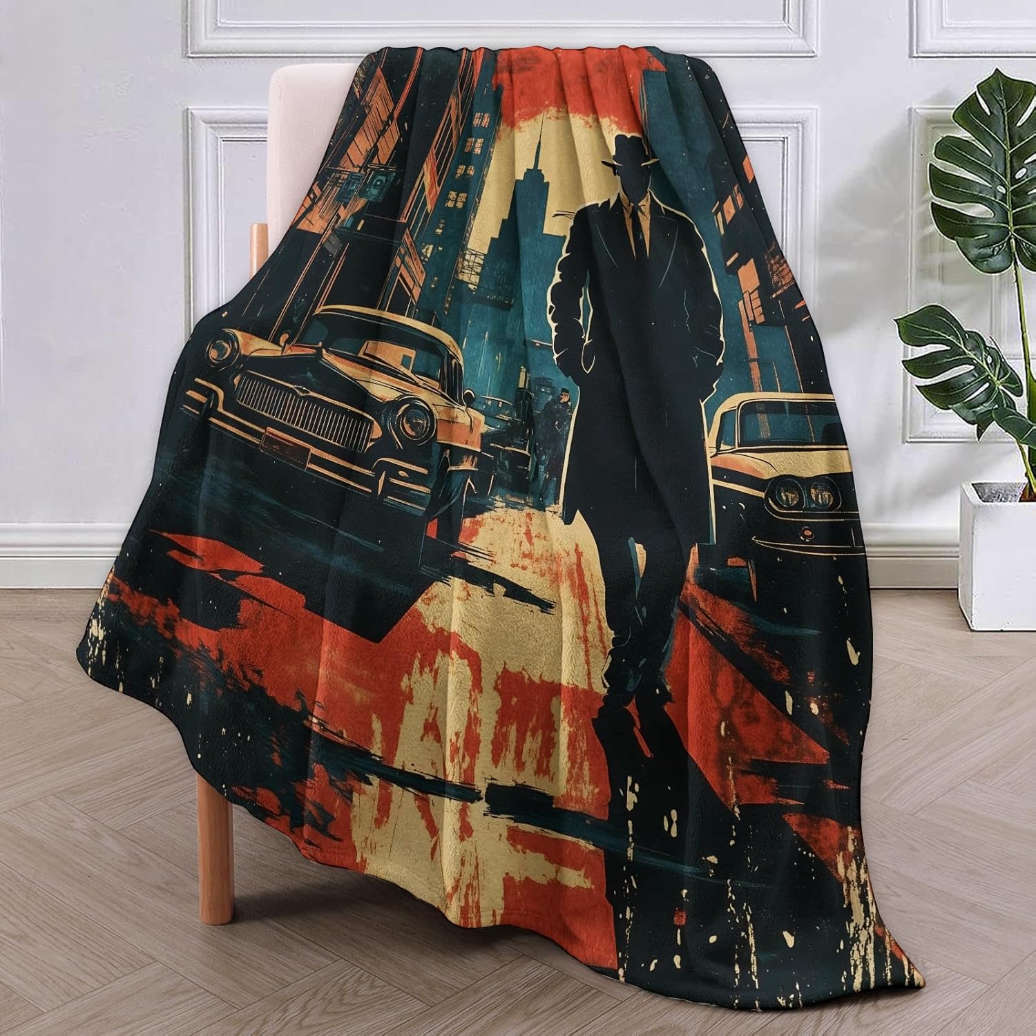 Noir Detective Blanket Gifts f - огляд і ціна Home Textile