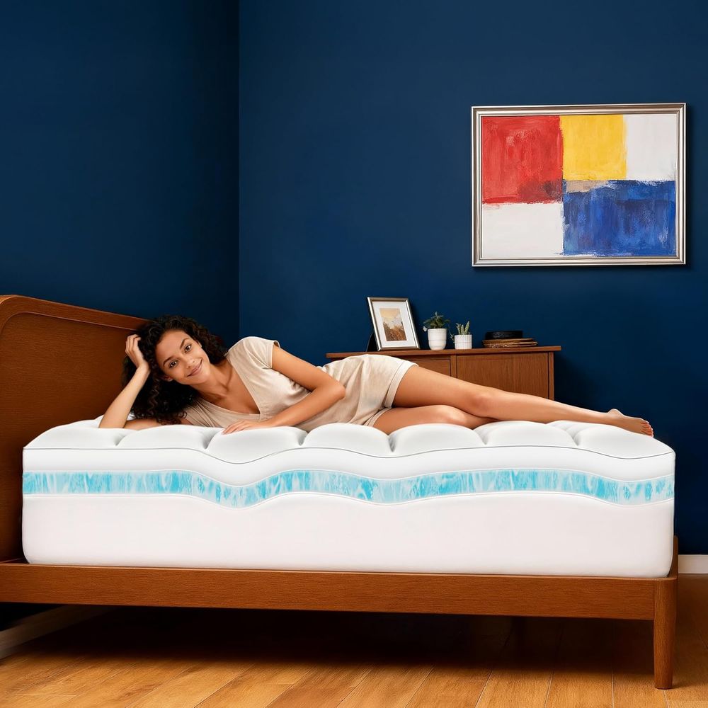 Dual Layer 4 Memory Foam Mattr - огляд і ціна Cooling Pillow Gel